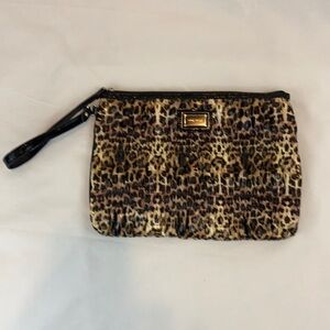 Nine West Leopard Handle Clutch Purse